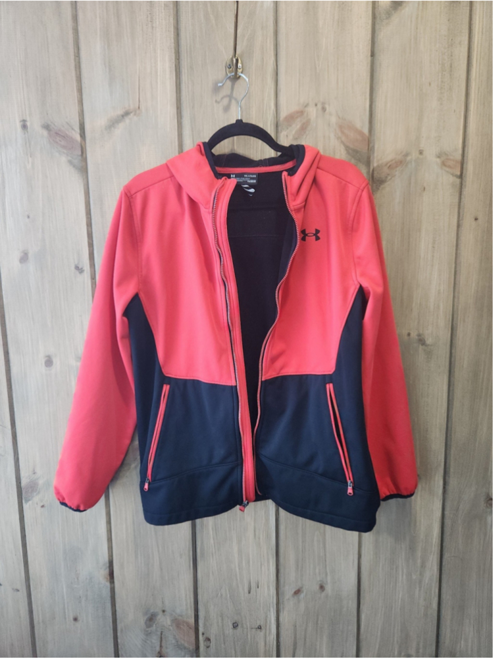 underarmour zip-up hoodie, sz youth XL